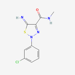 molecular formula C10H9ClN4OS B14964430 2-(3-chlorophenyl)-5-imino-N-methyl-2,5-dihydro-1,2,3-thiadiazole-4-carboxamide 