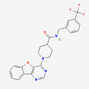 molecular formula C24H21F3N4O2 B14964456 1-([1]benzofuro[3,2-d]pyrimidin-4-yl)-N-[3-(trifluoromethyl)benzyl]piperidine-4-carboxamide 