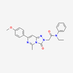 N-ethyl-2-[7-(4-methoxyphenyl)-5-methyl-3-oxo[1,2,4]triazolo[4,3-c]pyrimidin-2(3H)-yl]-N-phenylacetamide