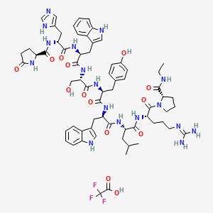 (Des-Gly10,D-His2,D-Trp6,Pro-NHEt9)-LHRH Trifluoroacetate