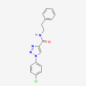 1-(4-chlorophenyl)-N-(2-phenylethyl)-1H-1,2,3-triazole-4-carboxamide