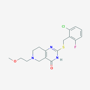 2-((2-chloro-6-fluorobenzyl)thio)-6-(2-methoxyethyl)-5,6,7,8-tetrahydropyrido[4,3-d]pyrimidin-4(3H)-one