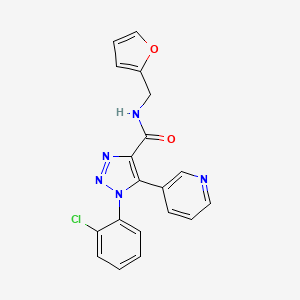 1-(2-chlorophenyl)-N-(furan-2-ylmethyl)-5-(pyridin-3-yl)-1H-1,2,3-triazole-4-carboxamide