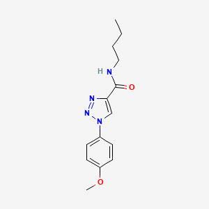 molecular formula C14H18N4O2 B14964560 N-butyl-1-(4-methoxyphenyl)-1H-1,2,3-triazole-4-carboxamide 