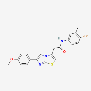 N-(4-bromo-3-methylphenyl)-2-[6-(4-methoxyphenyl)imidazo[2,1-b][1,3]thiazol-3-yl]acetamide