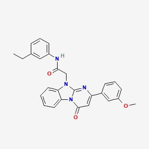 N-(3-ethylphenyl)-2-[2-(3-methoxyphenyl)-4-oxopyrimido[1,2-a]benzimidazol-10(4H)-yl]acetamide