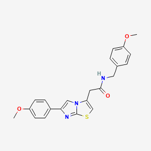 N-(4-methoxybenzyl)-2-(6-(4-methoxyphenyl)imidazo[2,1-b]thiazol-3-yl)acetamide