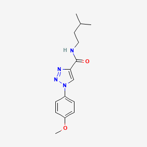 molecular formula C15H20N4O2 B14964600 1-(4-methoxyphenyl)-N-(3-methylbutyl)-1H-1,2,3-triazole-4-carboxamide 