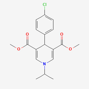 Dimethyl 4-(4-chlorophenyl)-1-(propan-2-yl)-1,4-dihydropyridine-3,5-dicarboxylate