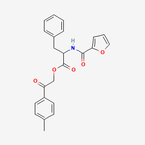 molecular formula C23H21NO5 B14964608 2-(4-methylphenyl)-2-oxoethyl N-(furan-2-ylcarbonyl)phenylalaninate 