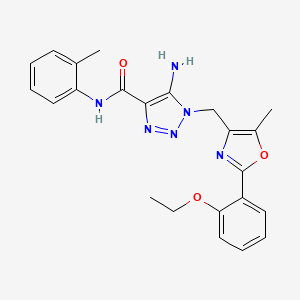 5-amino-1-{[2-(2-ethoxyphenyl)-5-methyl-1,3-oxazol-4-yl]methyl}-N-(2-methylphenyl)-1H-1,2,3-triazole-4-carboxamide