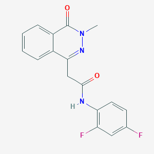 molecular formula C17H13F2N3O2 B14964635 N-(2,4-difluorophenyl)-2-(3-methyl-4-oxophthalazin-1-yl)acetamide 