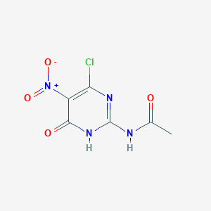 molecular formula C6H5ClN4O4 B1496465 n-(6-Chloro-5-nitro-4-oxo-1,4-dihydropyrimidin-2-yl)acetamide CAS No. 51471-45-5