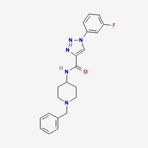 N-(1-benzylpiperidin-4-yl)-1-(3-fluorophenyl)-1H-1,2,3-triazole-4-carboxamide