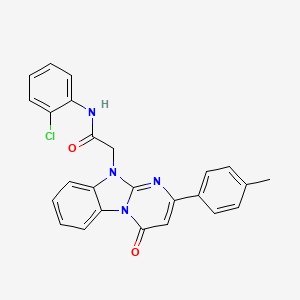 N-(2-chlorophenyl)-2-[2-(4-methylphenyl)-4-oxopyrimido[1,2-a]benzimidazol-10(4H)-yl]acetamide