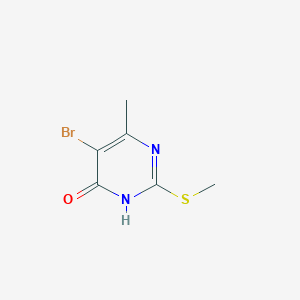 molecular formula C6H7BrN2OS B1496467 5-Bromo-6-methyl-2-(methylthio)pyrimidin-4(3H)-one CAS No. 33238-63-0