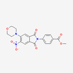 methyl 4-(5-morpholin-4-yl-6-nitro-1,3-dioxo-1,3-dihydro-2H-isoindol-2-yl)benzoate