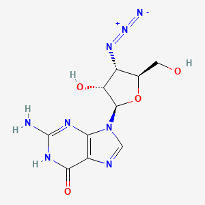 molecular formula C10H12N8O4 B1496469 3'-叠氮-3'-脱氧鸟苷 CAS No. 98870-11-2