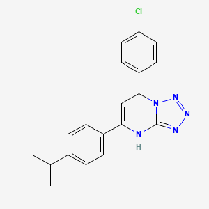 7-(4-Chlorophenyl)-5-[4-(propan-2-yl)phenyl]-4,7-dihydrotetrazolo[1,5-a]pyrimidine