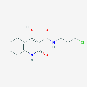 N-(3-chloropropyl)-4-hydroxy-2-oxo-1,2,5,6,7,8-hexahydroquinoline-3-carboxamide