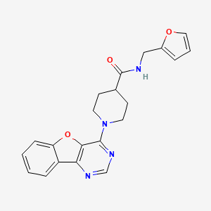 1-([1]benzofuro[3,2-d]pyrimidin-4-yl)-N-(furan-2-ylmethyl)piperidine-4-carboxamide