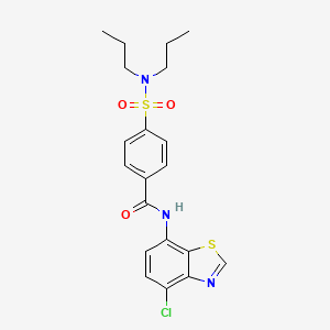 N-(4-chlorobenzo[d]thiazol-7-yl)-4-(N,N-dipropylsulfamoyl)benzamide