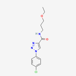 molecular formula C14H17ClN4O2 B14964779 1-(4-chlorophenyl)-N-(3-ethoxypropyl)-1H-1,2,3-triazole-4-carboxamide 