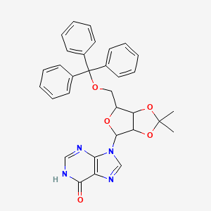 molecular formula C32H30N4O5 B1496480 2',3'-O-Isopropylidene-5'-O-tritylinosine CAS No. 56927-16-3