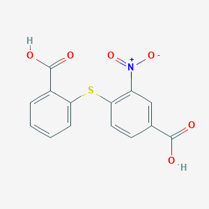 molecular formula C14H9NO6S B14964806 4-(2-Carboxy-phenylsulfanyl)-3-nitro-benzoic acid CAS No. 6525-41-3