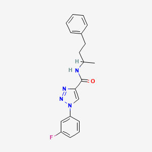 1-(3-fluorophenyl)-N-(4-phenylbutan-2-yl)-1H-1,2,3-triazole-4-carboxamide