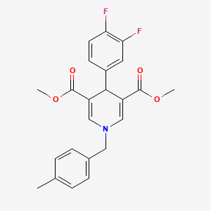 Dimethyl 4-(3,4-difluorophenyl)-1-(4-methylbenzyl)-1,4-dihydropyridine-3,5-dicarboxylate