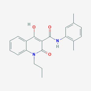 N-(2,5-dimethylphenyl)-2-hydroxy-4-oxo-1-propyl-1,4-dihydroquinoline-3-carboxamide