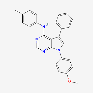 molecular formula C26H22N4O B14964955 7-(4-methoxyphenyl)-N-(4-methylphenyl)-5-phenyl-7H-pyrrolo[2,3-d]pyrimidin-4-amine 