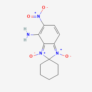 1-Hydroxy-5-nitro-3-oxidospiro[benzimidazol-3-ium-2,1'-cyclohexane]-4-imine