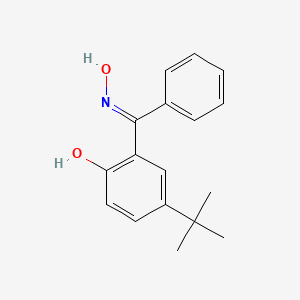 [5-(Tert-butyl)-2-hydroxyphenyl](phenyl)methanone oxime