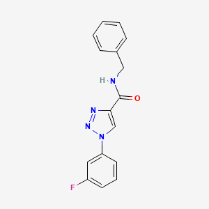 N-benzyl-1-(3-fluorophenyl)-1H-1,2,3-triazole-4-carboxamide