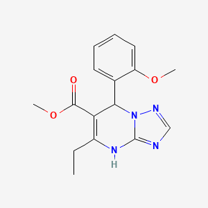 Methyl 5-ethyl-7-(2-methoxyphenyl)-4,7-dihydro[1,2,4]triazolo[1,5-a]pyrimidine-6-carboxylate