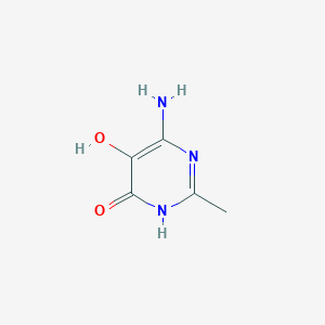 molecular formula C5H7N3O2 B1496503 6-Amino-5-hydroxy-2-methylpyrimidin-4(3H)-one CAS No. 36591-61-4