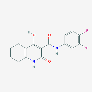 N-(3,4-difluorophenyl)-2,4-dihydroxy-5,6,7,8-tetrahydroquinoline-3-carboxamide