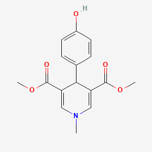 molecular formula C16H17NO5 B14965051 Dimethyl 4-(4-hydroxyphenyl)-1-methyl-1,4-dihydropyridine-3,5-dicarboxylate 