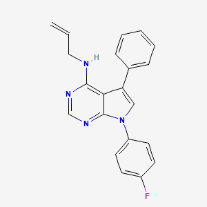 7-(4-fluorophenyl)-5-phenyl-N-(prop-2-en-1-yl)-7H-pyrrolo[2,3-d]pyrimidin-4-amine