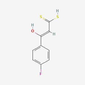 molecular formula C9H7FOS2 B1496507 1-(4-Fluorophenyl)-3,3-disulfanylprop-2-en-1-one CAS No. 67259-61-4