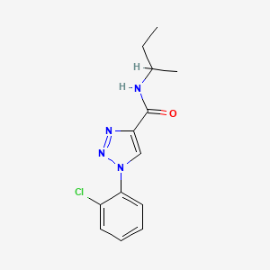 molecular formula C13H15ClN4O B14965116 N-(butan-2-yl)-1-(2-chlorophenyl)-1H-1,2,3-triazole-4-carboxamide 