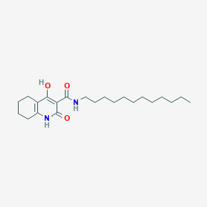 molecular formula C22H36N2O3 B14965117 N-dodecyl-4-hydroxy-2-oxo-1,2,5,6,7,8-hexahydroquinoline-3-carboxamide 