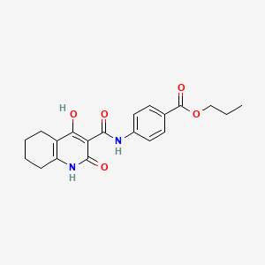 Propyl 4-{[(2,4-dihydroxy-5,6,7,8-tetrahydroquinolin-3-yl)carbonyl]amino}benzoate