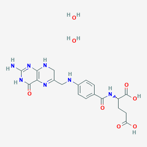 molecular formula C19H25N7O8 B1496517 Dihydrofolic acid dihydrate 90 CAS No. 207226-40-2