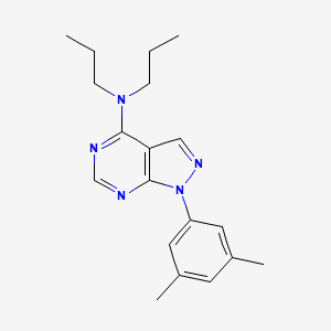 1-(3,5-dimethylphenyl)-N,N-dipropyl-1H-pyrazolo[3,4-d]pyrimidin-4-amine