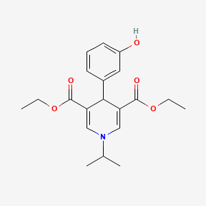 Diethyl 4-(3-hydroxyphenyl)-1-(propan-2-yl)-1,4-dihydropyridine-3,5-dicarboxylate