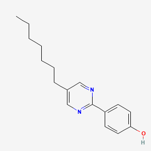 molecular formula C17H22N2O B1496526 4-(5-Heptyl-2-pyrimidinyl)phenol CAS No. 58415-62-6