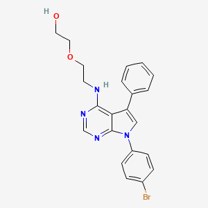 2-(2-{[7-(4-bromophenyl)-5-phenyl-7H-pyrrolo[2,3-d]pyrimidin-4-yl]amino}ethoxy)ethanol